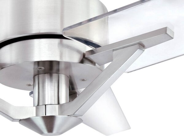 Stropní ventilátor Julien, čirý, s dálkovým ovládáním – Westinghouse Westinghouse, Julien, Transparentní, Obývací pokoj, Plast, Moderní