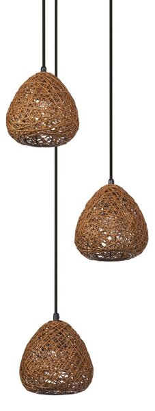 Dekorativní závěsná lampa Kapka Paper 3xE27, béžová