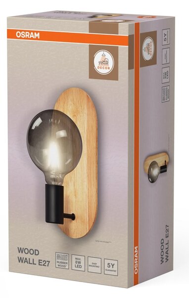 Dekorativní stropní svítidlo Wood E27, 150 mm