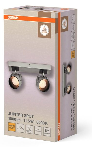 Dekorativní stříbrné stropní svítidlo 11,50 W Teplá bílá 300 mm