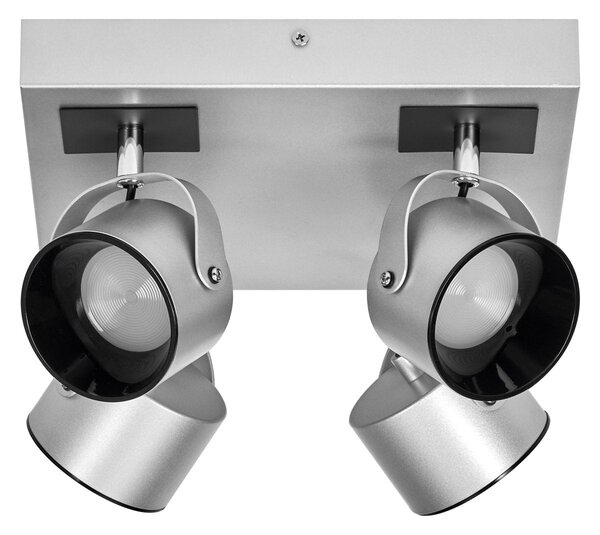 Dekorativní stříbrné stropní svítidlo 22 W Teplá bílá 260 mm