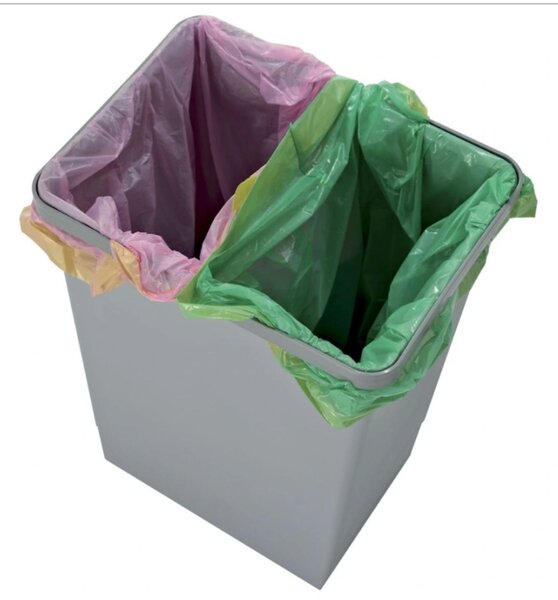 Vestavný odpadkový koš Elletipi EASY - na dvířka, 15 L, PBD SP SG28 C97 M