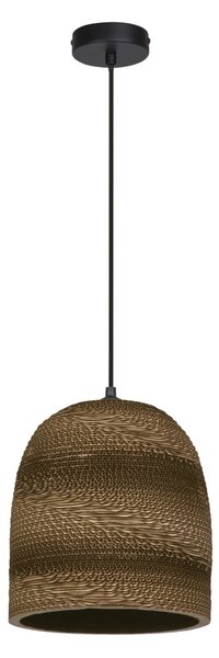 Dekorativní závěsné svítidlo Cardboard Bell E27 hnědé