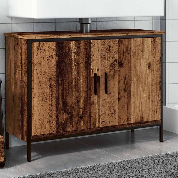 Skříňka pod umyvadlo old wood 80 x 30 x 60 cm kompozitní dřevo