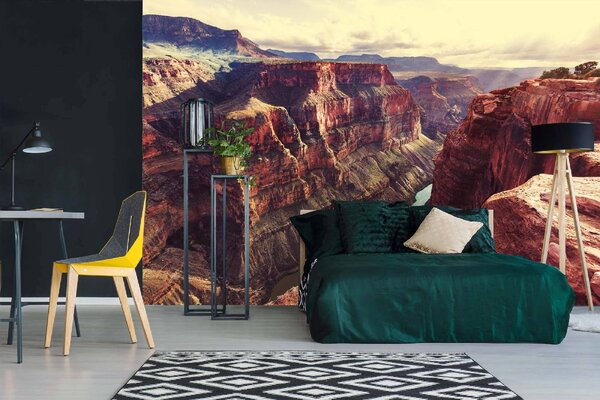 DIMEX | Vliesová fototapeta Krajina Grand Canyonu MS-5-1647 | 375 x 250 cm| oranžová, hnědá