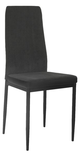 Jídelní židle Enrico (tmavě šedá + černá). 1016553