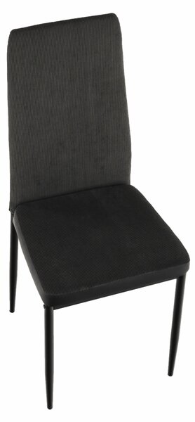 Jídelní židle Enrico (tmavě šedá + černá)