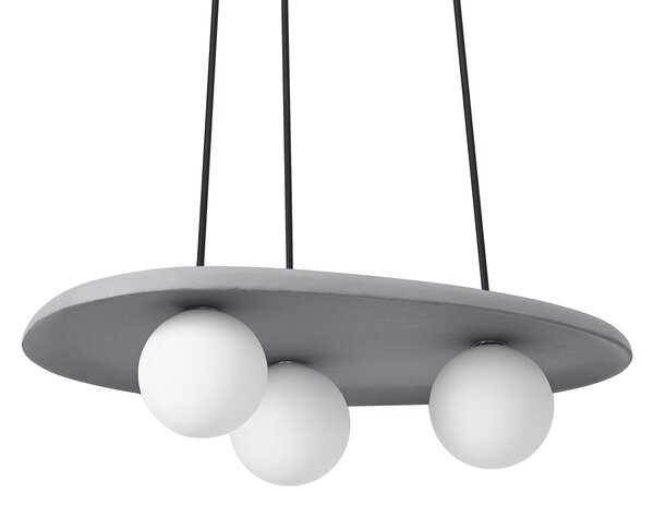 Dekorativní závěsné svítidlo Concrete Nest, 3xG9, šedé
