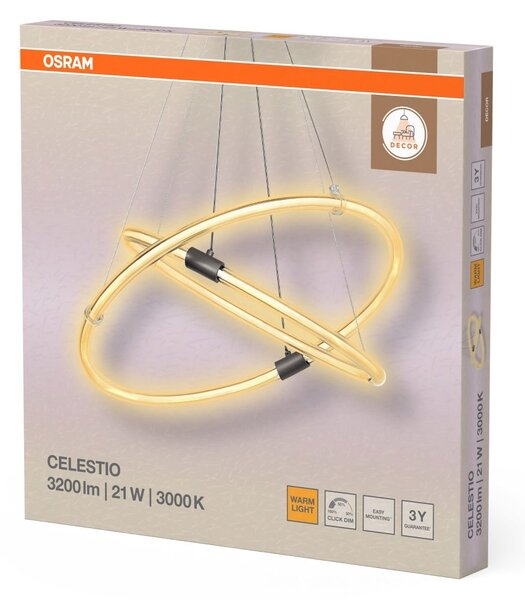 Dekorativní závěsné svítidlo Celestio 21W Teplá bílá, 498 mm