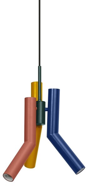 Dekorativní závěsné svítidlo Straw, 3×E27, vícebarevné