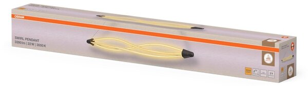 Dekorativní závěsné svítidlo Swirl 22W Teplá bílá, 1282 mm