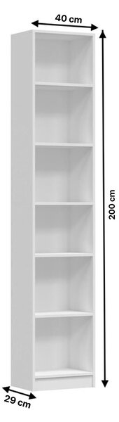 TP Living Vitrína PAPHOS 40 cm III bílá