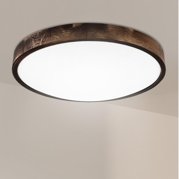 Brilagi - LED Stropní svítidlo CARVALHO SLIM SMOKEY LED/36W/230V dub pr. 47,5 cm