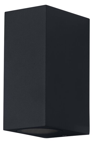 ENDURA Classic černé čtvercové UpDown svítidlo 68mm