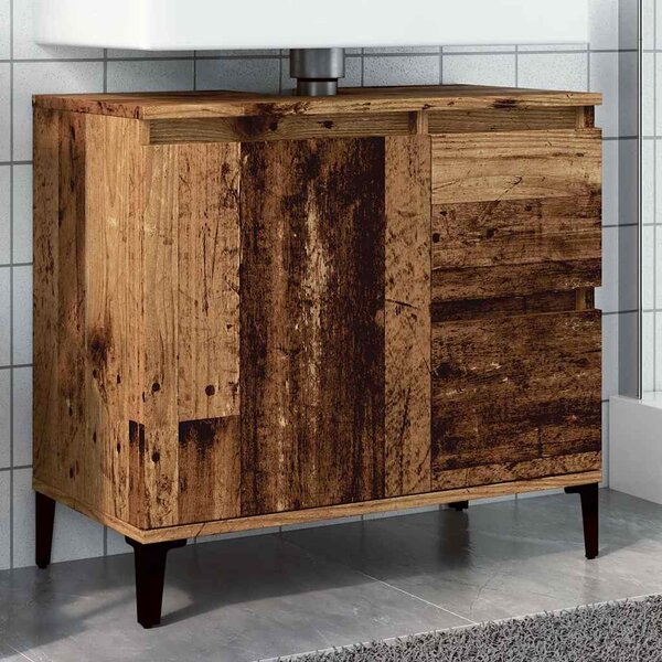 Skříňka pod umyvadlo old wood 65 x 33 x 60 cm kompozitní dřevo