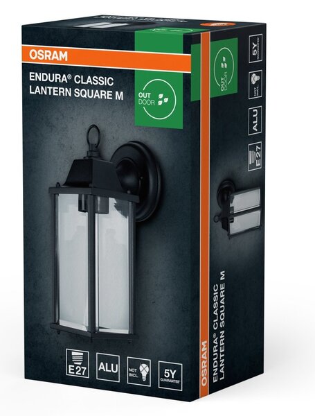 ENDURA Classic lucerna čtvercová střední, E27