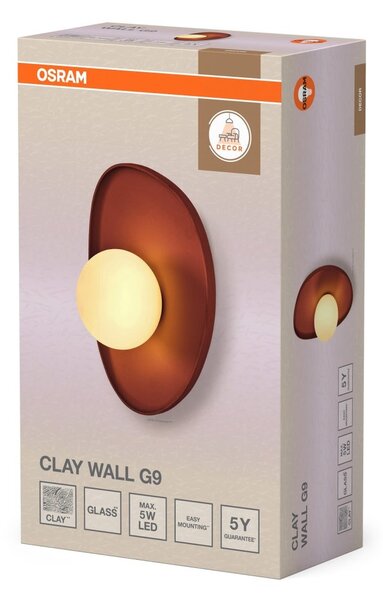 Nástěnné svítidlo Decor Clay Nest, 1×G9, hnědé