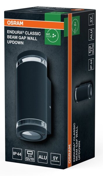 Nástěnné svítidlo Endura Classic Beam Gap, UpDown, GU10