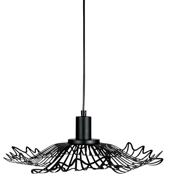 Závěsná svítidlo Dyberg Larsen, Flora, stmívatelné, Černá, Obývací pokoj, Kov, Design