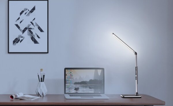 Immax 09105L - LED+CCT Stm. stolní lampa s bezd. nab. QI IDEAL 8,5W/230V