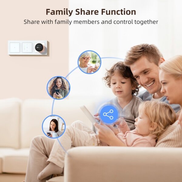 Immax NEO 07538L - Vypínač 1-tlačítkový SMART 230V Wi-Fi Tuya