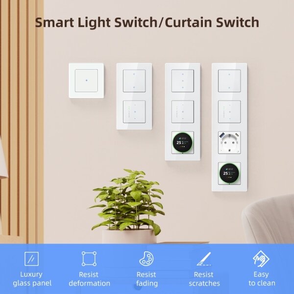 Immax NEO 07540L - Chytrý vypínač pro ovládání žaluzií a rolet 230V Wi-Fi Tuya