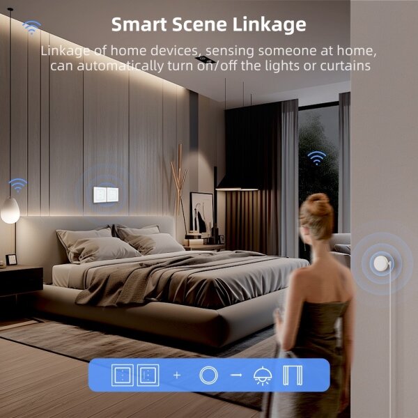 Immax NEO 07540L - Chytrý vypínač pro ovládání žaluzií a rolet 230V Wi-Fi Tuya