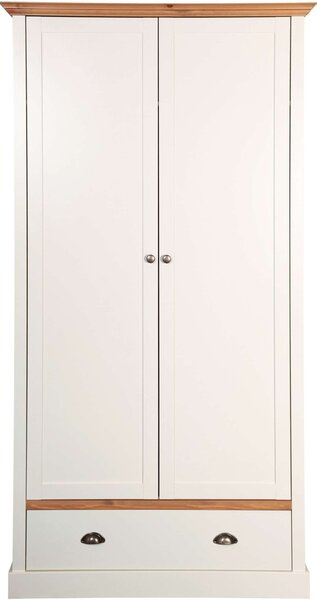 Steens bílá šatní skříň dvoudveřová Sandringham 104