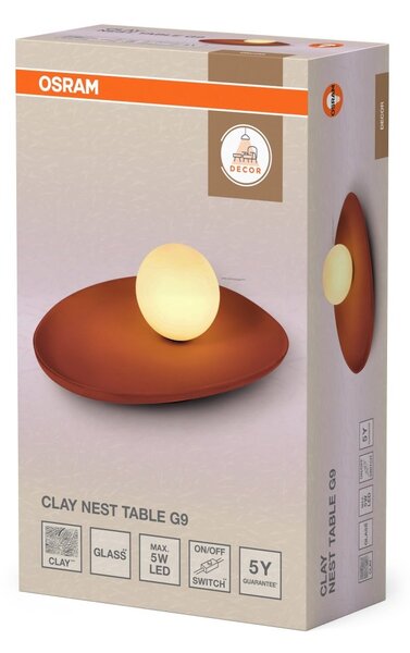 Stolní svítidlo Decor Clay Nest, hnědé
