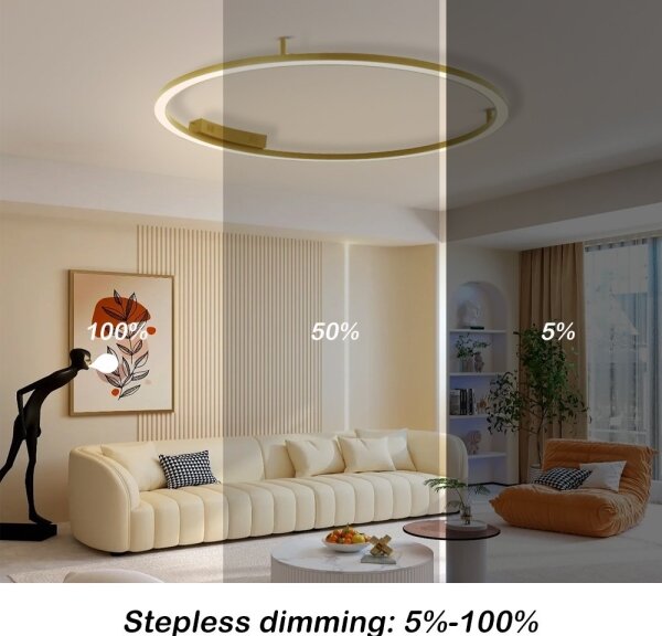 Immax NEO 07290-120G-LED+CCT Stm strop svítidlo FINO 72W/230V Tuya pr. 120 cm+DO