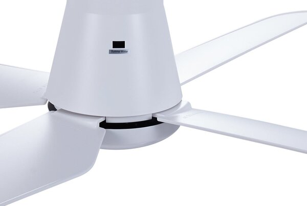 Stropní ventilátor Aria CTC LED, bílý, 122 cm, tichý – Beacon Beacon Lighting, Aria CTC, stmívatelné, Bílá, Obývací pokoj, Plast, Moderní