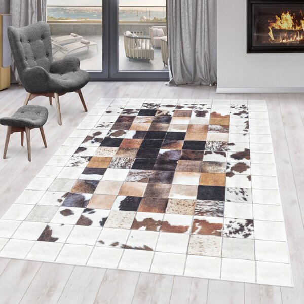 Ayyildiz, Kusový koberec Fiesta 4306 white, 80x150, vícebarevná, chodba / předsíň