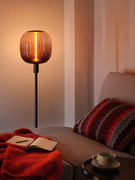 Stojací svítidlo Decor Stick, krátké, E27, tmavě šedé