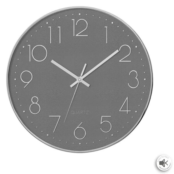 Nástěnné hodiny Laure, šedá