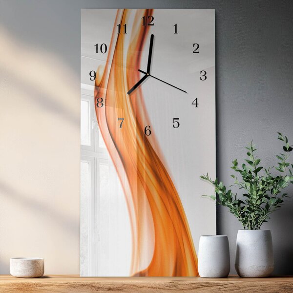 Skleněné hodiny vertikální Hlídka zsppc-30x60-00184325