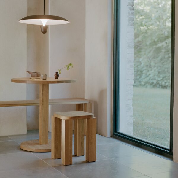NEW WORKS Kavárenský stolek Atlas, Fumed Oak