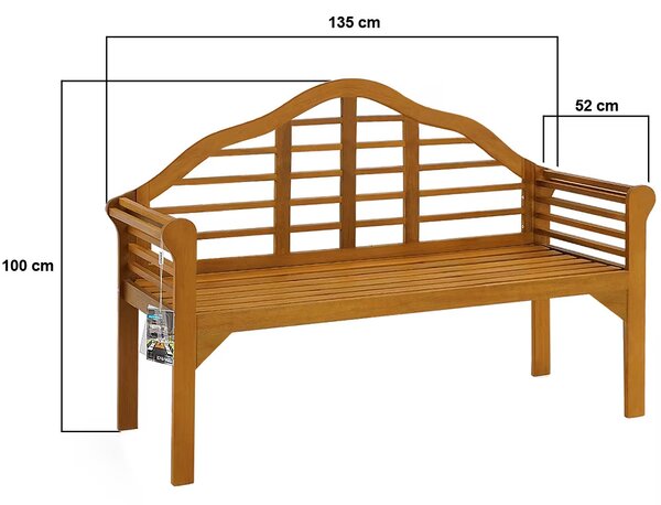 Deuba Zahradní lavice Marlboro 135 cm - eukalyptus
