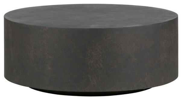 Hoorns Tmavě hnědý kulatý konferenční stolek James 80 cm