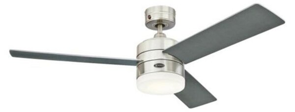 Stropní ventilátor Alta Vista s LED osvětlením, grafitová barva, dřevo – Westinghouse, Alta Vista, Černá, Obývací pokoj, Dřevo, Moderní