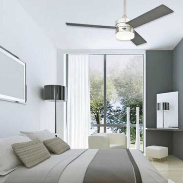Stropní ventilátor Alta Vista s LED osvětlením, grafitová barva, dřevo – Westinghouse, Alta Vista, Černá, Obývací pokoj, Dřevo, Moderní