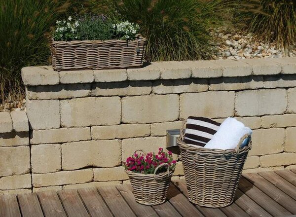 RATANOVÝ TRUHLÍK CLASIC, Grey, 60x23x20 cm (Van der Leeden®)