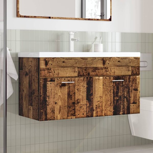 Koupelnová skříňka se zápustným umyvadlem old wood