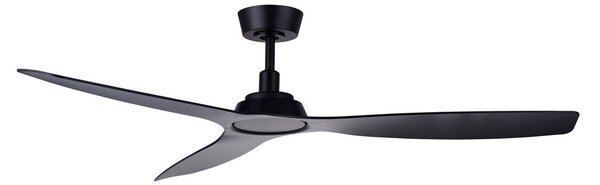 Stropní ventilátor Moto, černý, Ø 132 cm, tichý – Beacon Beacon Lighting, Moto, Černá, Obývací pokoj, Plast, Moderní