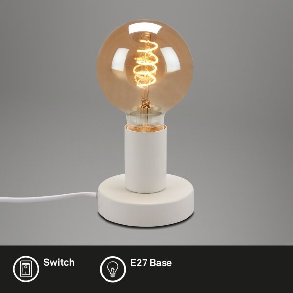 Briloner 7023-016 - Stolní lampa TEEPU 1xE27/10W/230V bílá