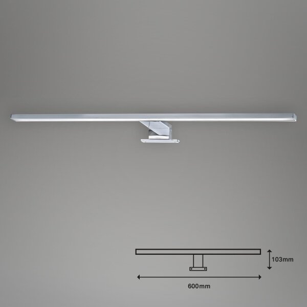Briloner 2104-118-LED Koupelnové osvětlení zrcadla LED/8W/230V 60 cm matný chrom