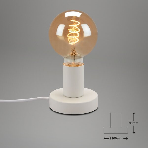 Briloner 7023-016 - Stolní lampa TEEPU 1xE27/10W/230V bílá