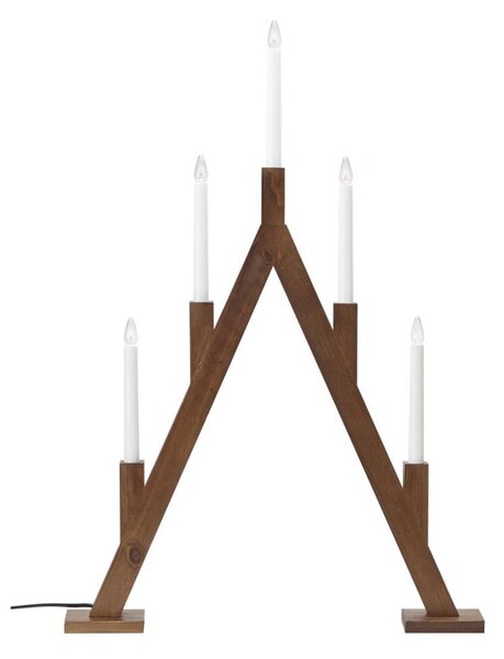 Markslöjd 706471 - Vánoční svícen BJURFORS 5xE10/3W/230V borovice/hnědá