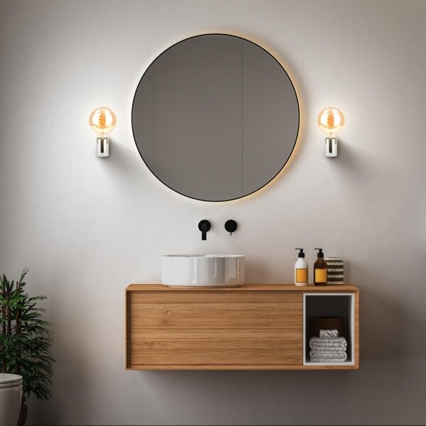 Briloner 2182-018-Koupelnové nástěnné svítidlo DONGA 1xE27/10W/230V lesklý chrom