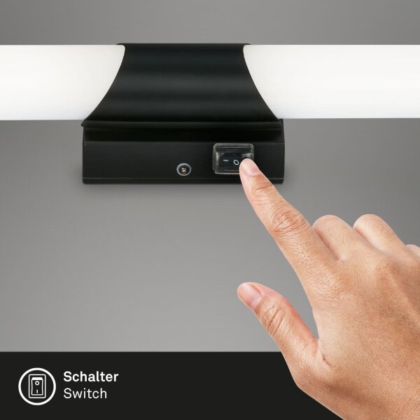 Briloner 2111-015 - LED Koupelnové osvětlení zrcadla LED/6,5W/230V 32 cm černá