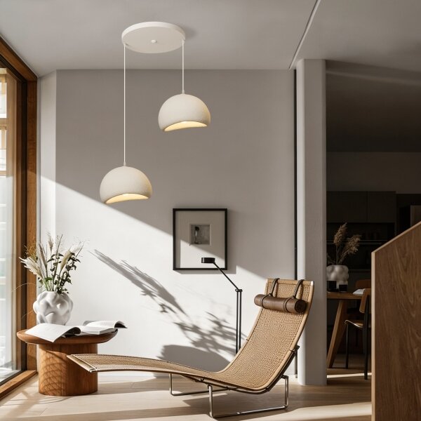 BRILAGI - Lustr na lanku WABI SABI 2xE27/60W/230V bílá